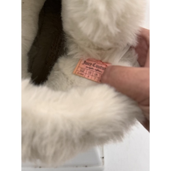 Y2K Juicy Couture King Chestnut Brown Fur Boots Women's Size 8 Ankle Booties - Picture 8 of 9